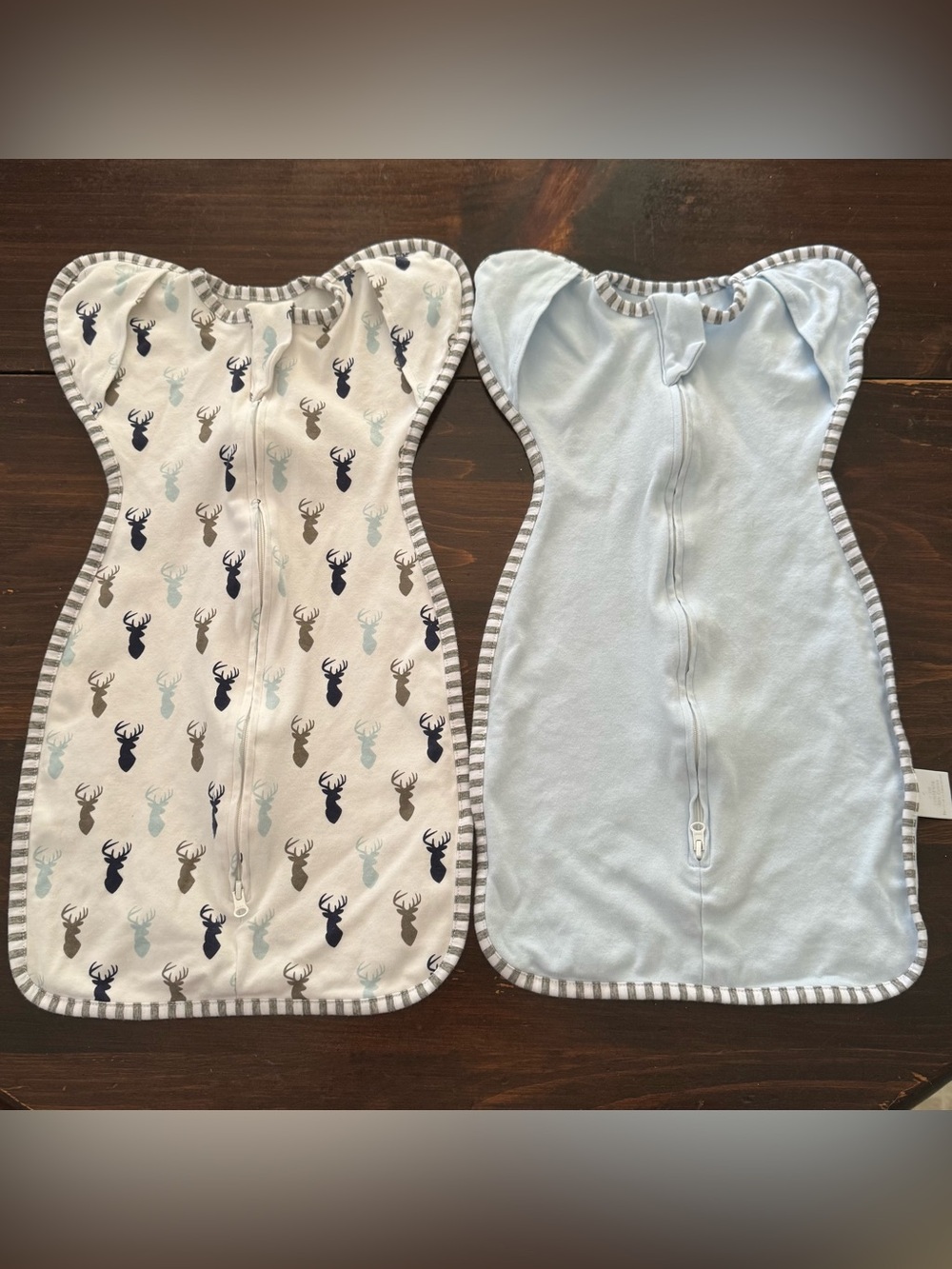 2 (0-3 months) Arms Up Transition Swaddle Sleep Sack Bundle 100% Cotton